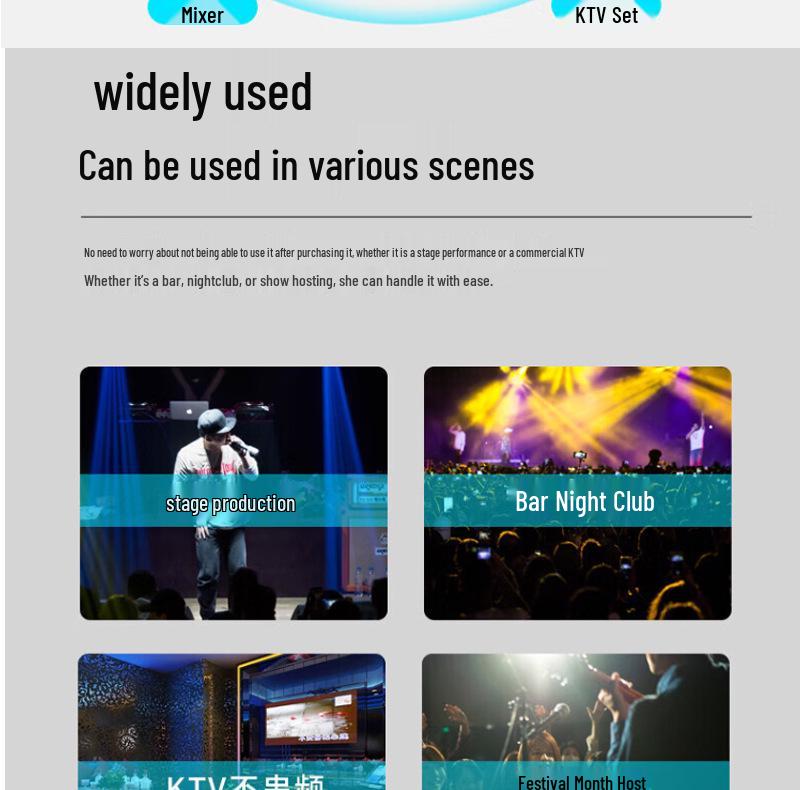 Wireless Dual Microphone Kit: KTV Singing, U Band Receiver, Infrared Frequency, Karaoke Home, Headset & Lavalier.