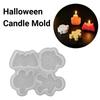 Creative Halloween Candle Mold 4 Cavity Halloween Silicone Mold 3D Candle Mold Making Supplies