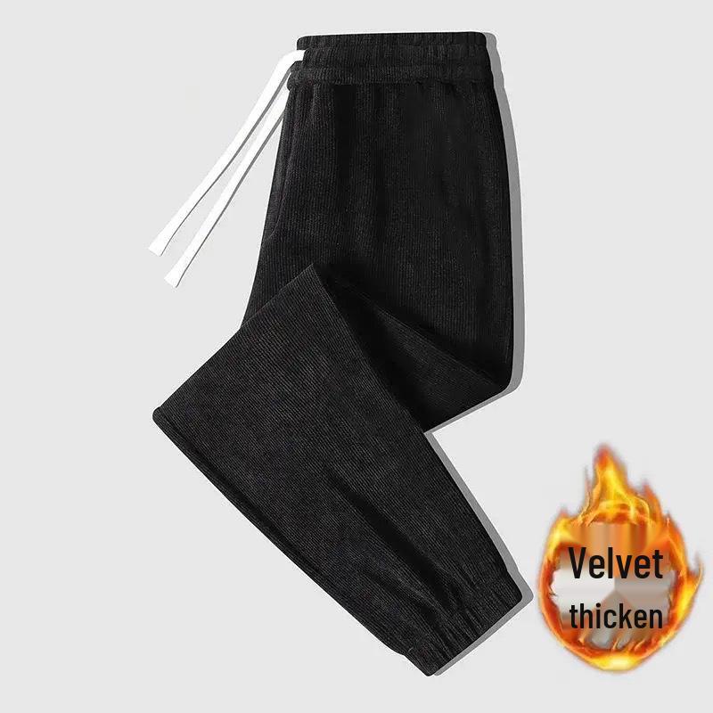 Women's High Waist Corduroy Joggers - Casual, Plus Size, Versatile Sweatpants