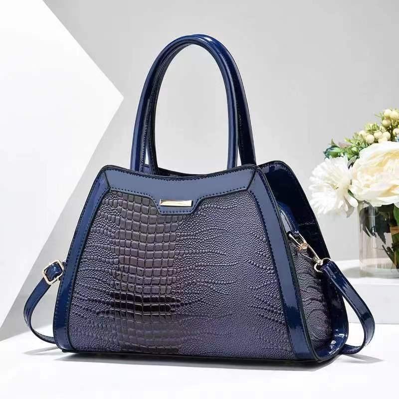Stylish And Trendy New Womens Bucket Bag With Chic Crocodile Pattern Design In Black Khaki And More