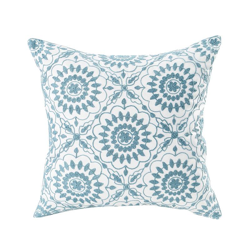 New Towel Embroidered Pillow Case Pastoral Style Home Sofa Pillow Core-free Bedside Cushion Office Waist