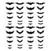 Decorative Bats for Halloween 48Pcs Wall Decor, LED Light Up Bats, 12 Lights with Remote, Festive Party Accents 6 Sizes 3D Stickers Indoor Window Door
