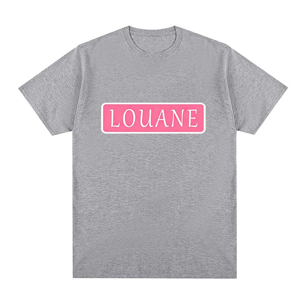 Louane 100% Cotton T-shirt Classic Graphic Print Tees Unisex Casual Streetwear Spring Summer Fashion Casual O-neck Tops Adult