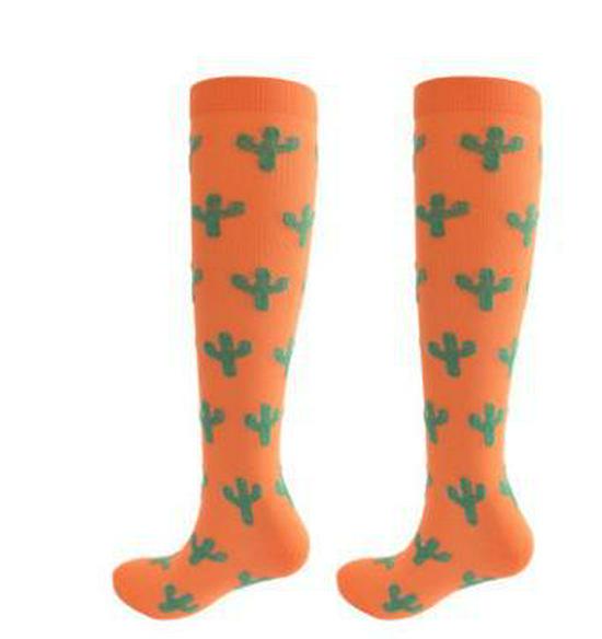 Unisex Outdoor Compression Sports Socks: Elastic, Knee-High, for Cycling & Fitness