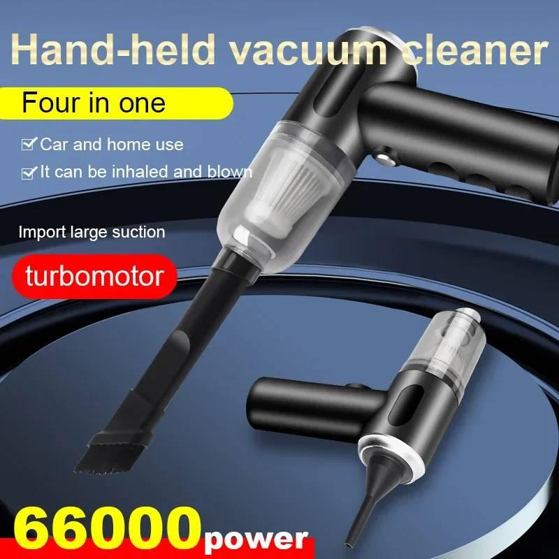 Wireless Vacuum Cleaner 120W High Power Black Dual Use For Home And Car Powerful Portable Handheld Vacuum