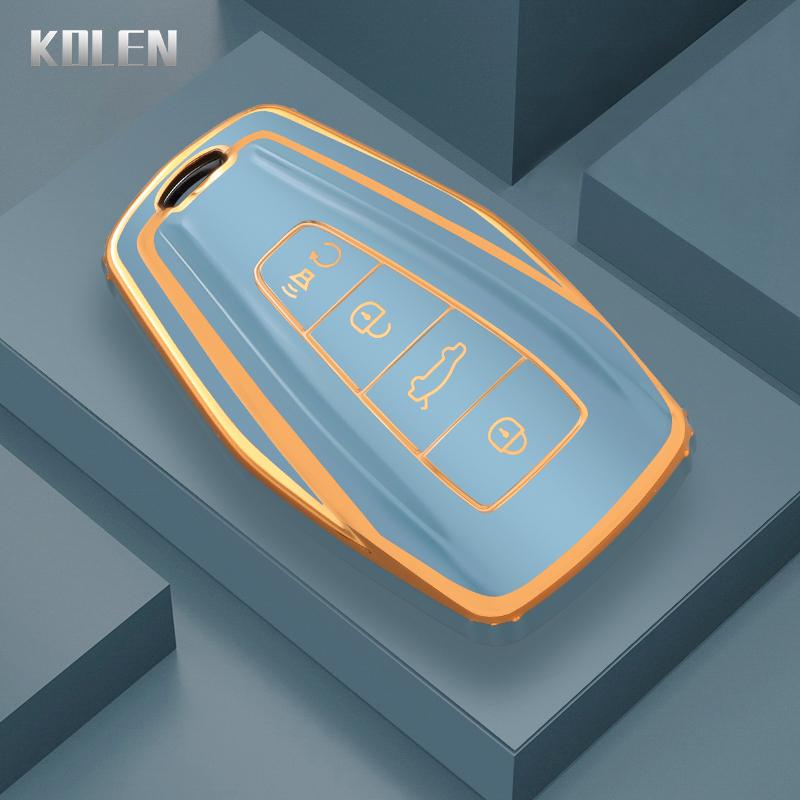 

Fashion Tpu Car Remote Key Case Cover Shell For Geely Coolray Atlas Boyue Nl3 Emgrand X6 X7 Ex7 Gt Gc9 Borui Protect Keyless Fob