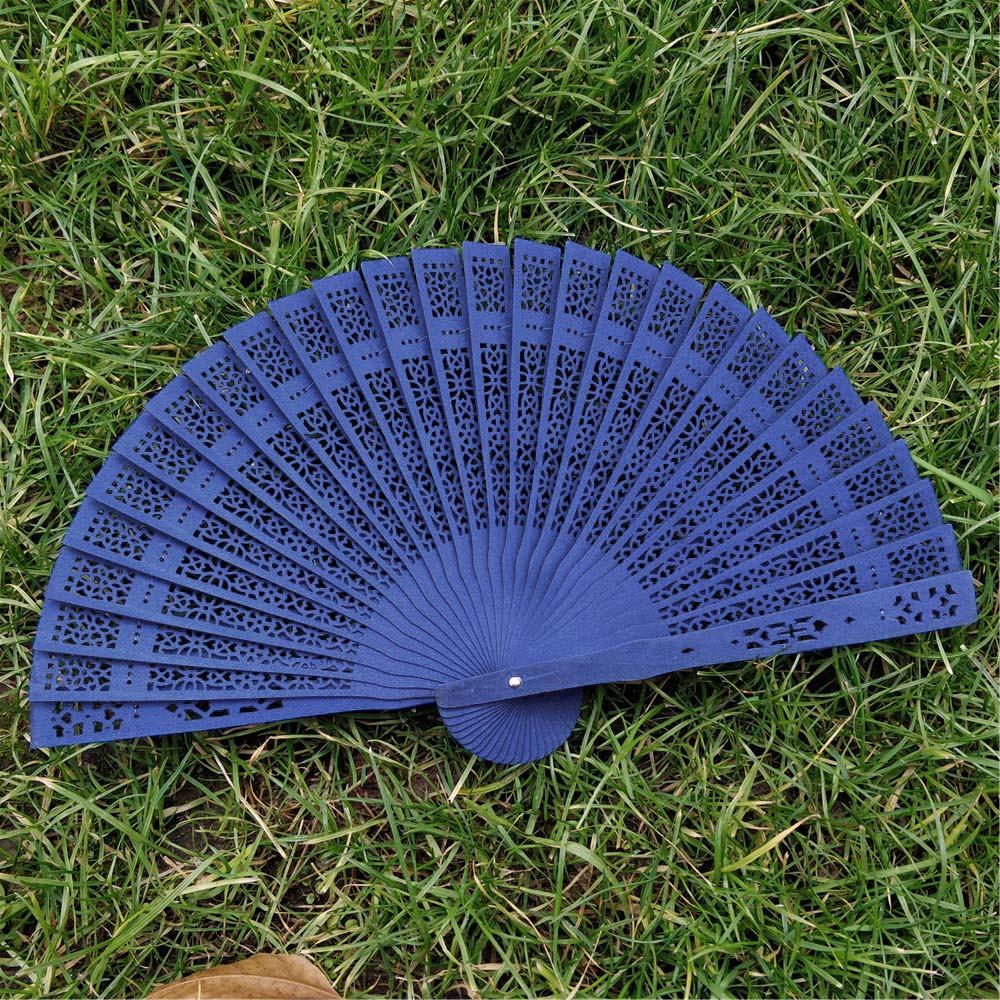(Skvělý domov)Svatební ručně voňavé party vyřezávané skládací ventilátor dřevěné