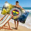 Fenerbahce Spieler Print Strandtuch, Großes Weiches Schnelltrocknendes Handtuch für Strand Camping Schwimmen