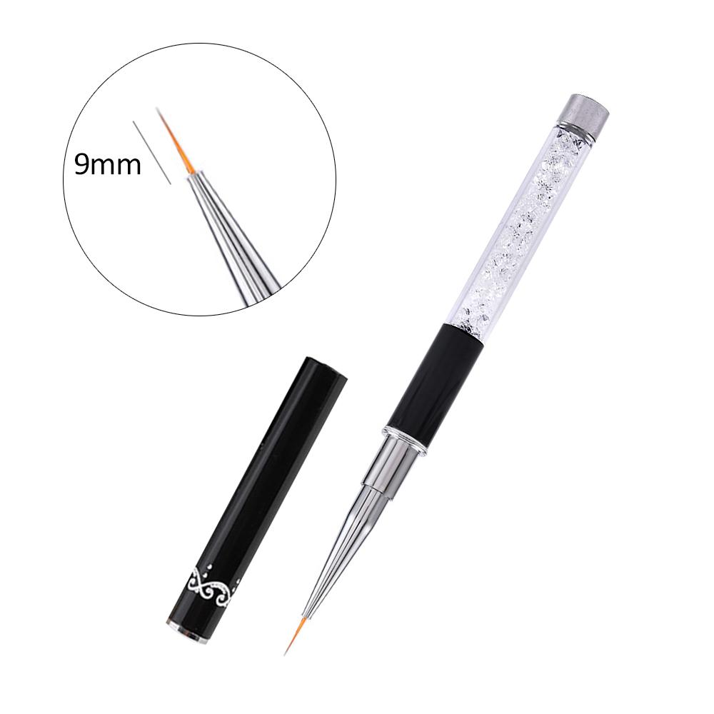 1 Stück Nail Art Design Pinselset Kristall Diamant Stiel Linien Schnitzen Zeichenstift Phototherapie UV Gel Malpinsel Maniküre Werkzeug