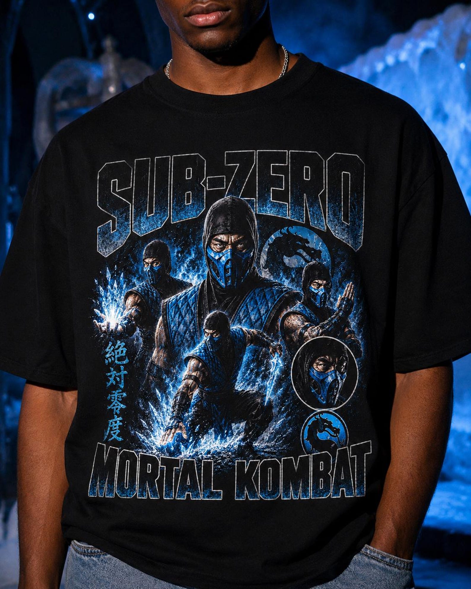 Sub-Zero Mortal Kombat Tee | Vintage Gaming Fighter Unisex Shirt L