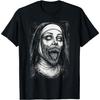 Horror Creepy Nun Demon Unholy Evil Occult Scary Goth Graphic Tees and T Shirts