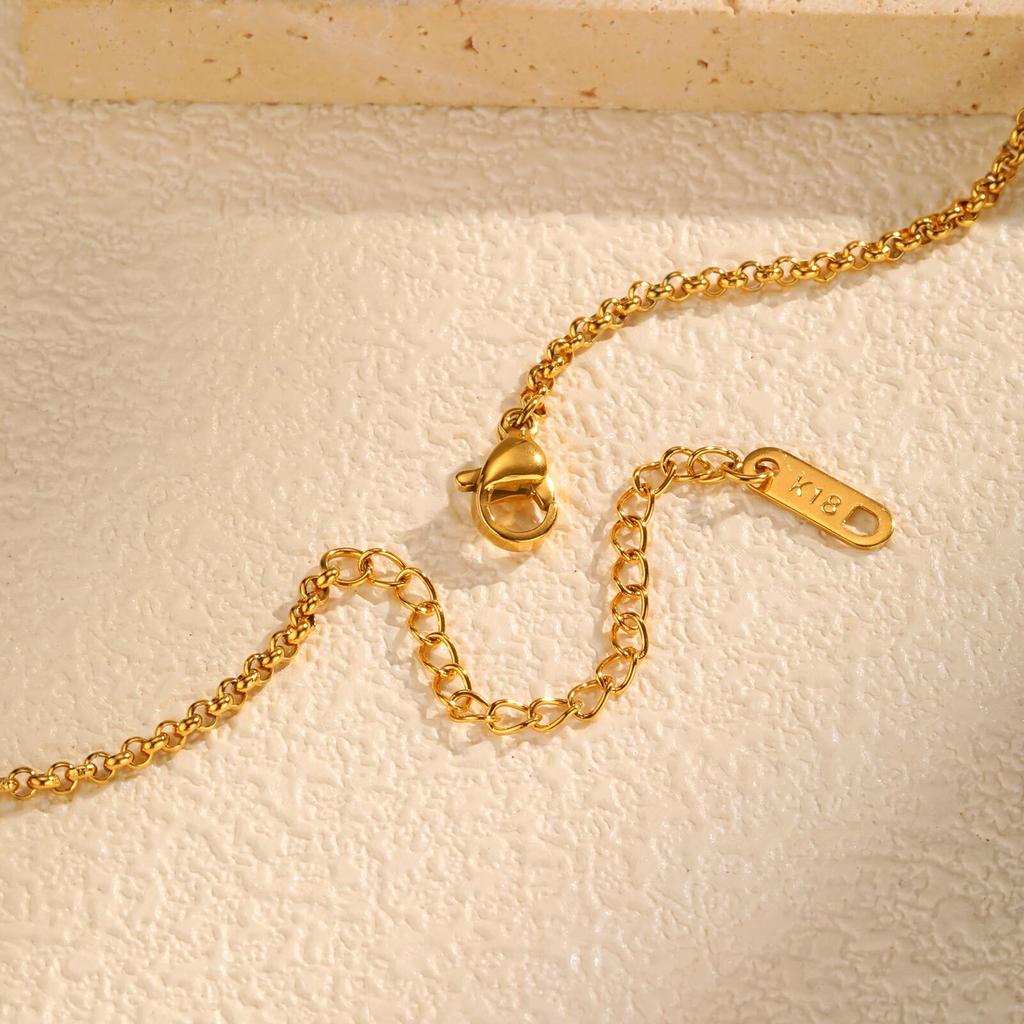 Stainless Steel  Love Knot Pendant Necklaces for Women,18k Gold Plated Minimalist Luxury Wedding Party Jewelry Gift