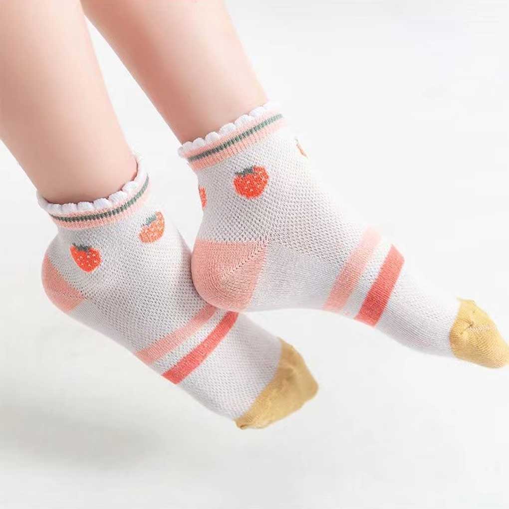 10 Pairs Kids Socks Boys Unisex Children Ankles Hosiery Casual Breathable Comfortable Footwear Accessory Summer School