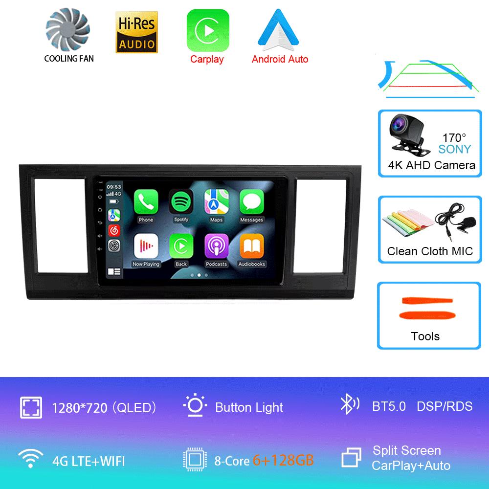Radio Auto Android 14 Carplay Auto Player Multimedia Pentru Volkswagen Caravelle 6 T6.1 T6 2015-2020 Autoradio Stereo 2din Unitate Principală