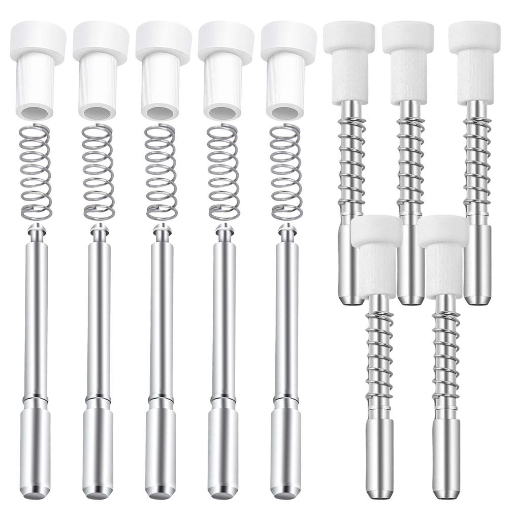 Pack of 10 Aluminum Window Screen Plunger Locks Rustproof Easy Installation Screen Fasteners Set for Home Office Garage