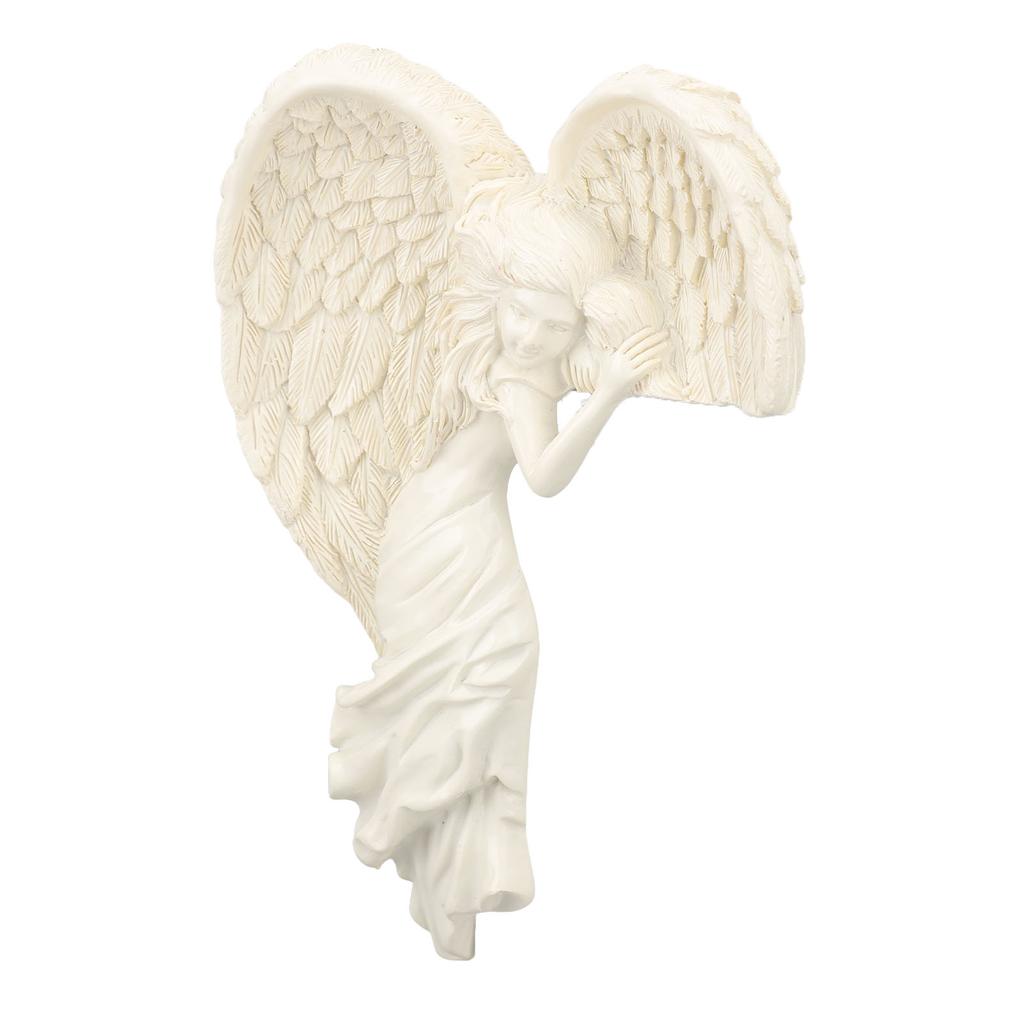 Angel Door Frame Decoration Unique Exquisite Resin Door Frame Angel Wing Sculpture for Home and