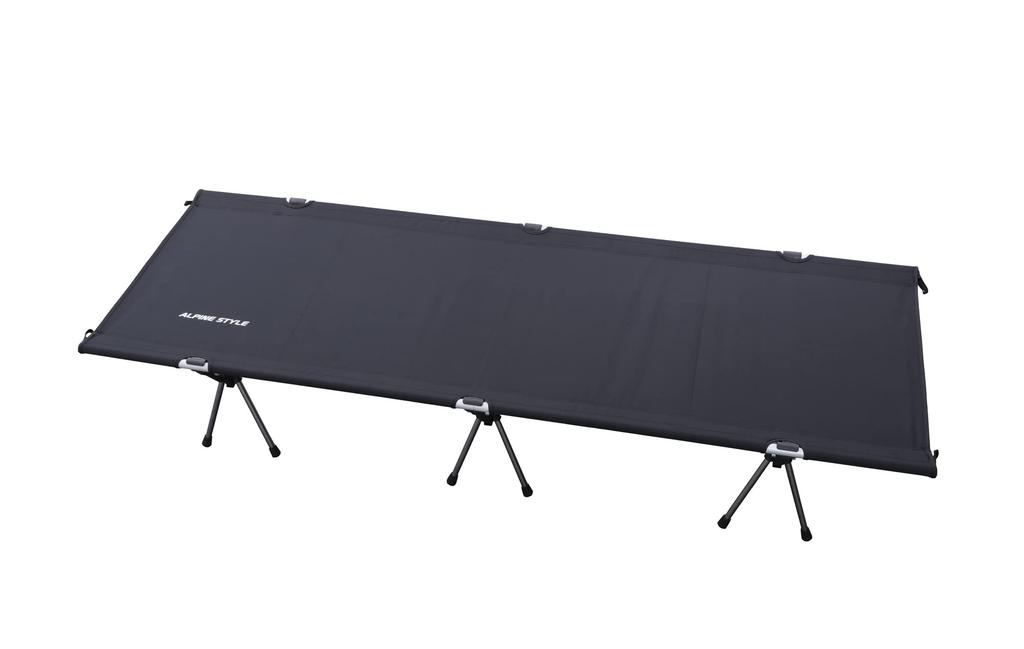 ALPINE STYLE Folding Cot Black AS-CO190-BK