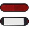 NTHREEAUTO Red Reflectors Motorcycle Safety Reflector Reflective Sticker Universal Compatible With Bicycle, Bike, Trailer, Cars, Trucks, Boat, ATV,