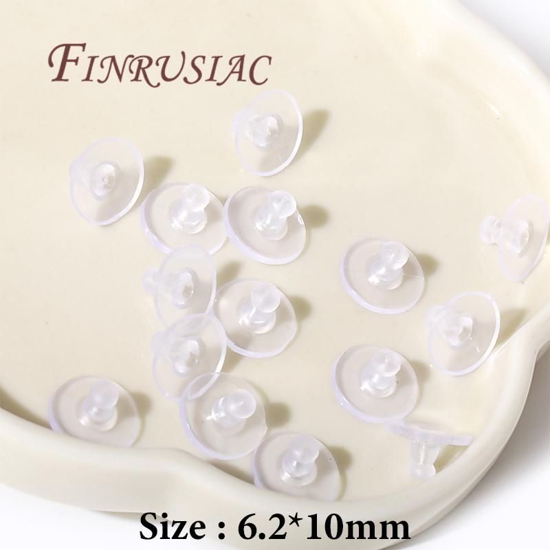

100Pcs Slicone Plugs For Earring,Fasteners For Earrings,Ear Back Stoppers For DIY Jewelry Making Earring Accessories 100 pcs