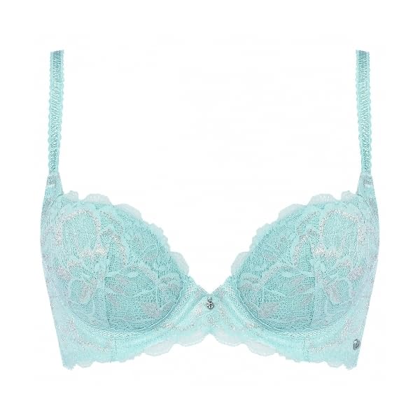 

AMOSTYLE BY Triumph Charming Glamor Airy Dazzling D M010 Soft B70 High-Back Bra, Summer, 1472, B, C, Cup, Turquoise,