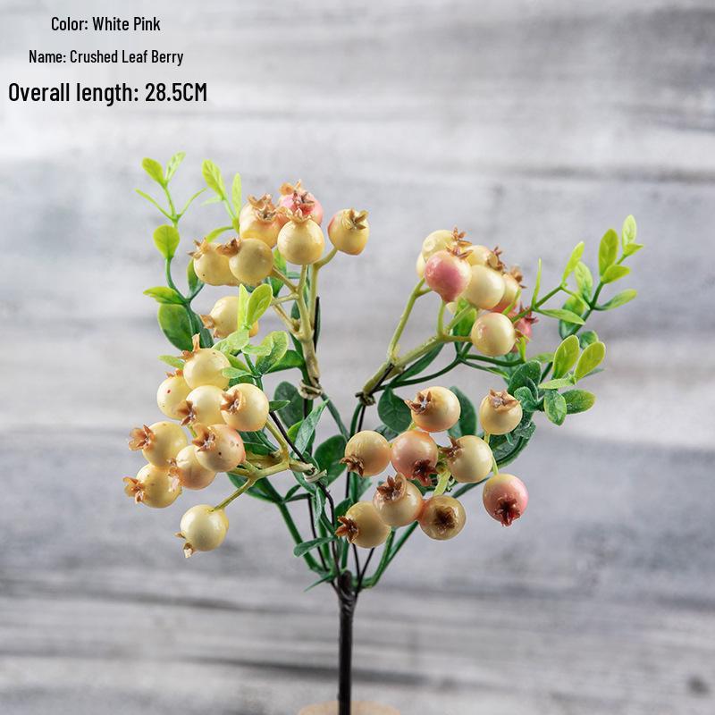 Gałązka z jagodami świątecznymi Sztuczne kwiaty do dekoracji domu i bukietów ślubnych MW74411