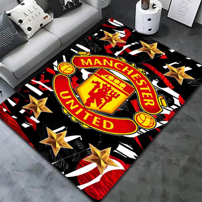 Manchester United F Carpet Rug for Living Room Bedroom Home Sofa Decoration,Kids play Non-slip Floor Mat