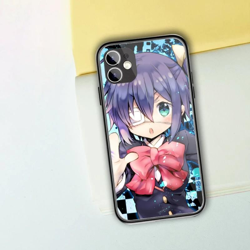 Demo Koi Ga Shitai Handyhülle für IPhone 14 13 12 11 XS X 8 7 6 Plus Mini Pro Max SE 2022 Schwarz PC TPU Glas Handyhülle