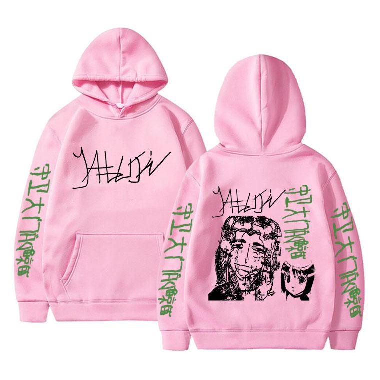 Limited Edition Yabujin Print Hoodie Herren Damen Lässige Übergroße Kapuzenpullover Herren Vintage Streetwear Unisex Fleece Baumwoll-Sweatshirt