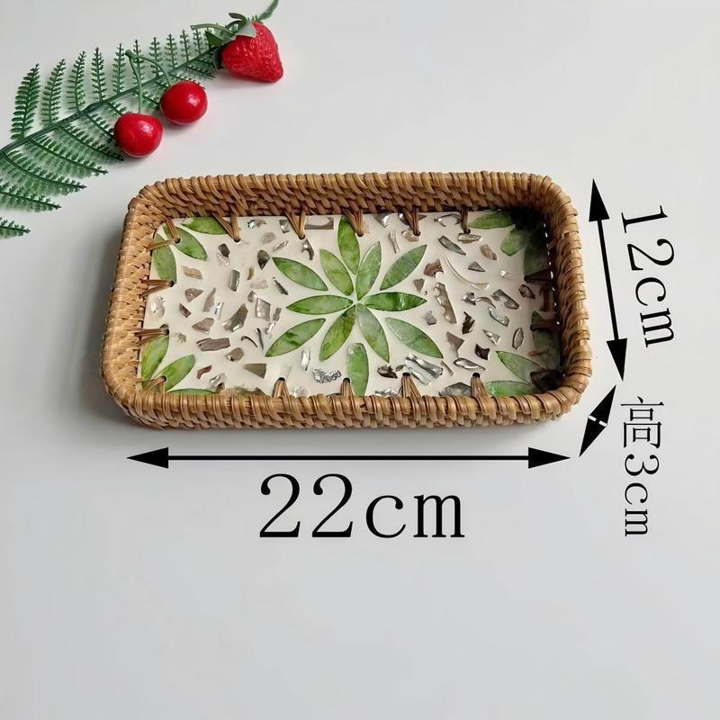 Rattan Woven Shell-Shaped Storage Basket