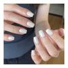 Nail Tips White False Nails White Short Stickers with Double-Sided Tape False Nails Nail Tips Shot Stylish Adhesive Gummy For Small Nails Nail