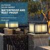 Pavilion Solar Lamp: Outdoor Waterproof Post, Gate, & Wall Top Lamp