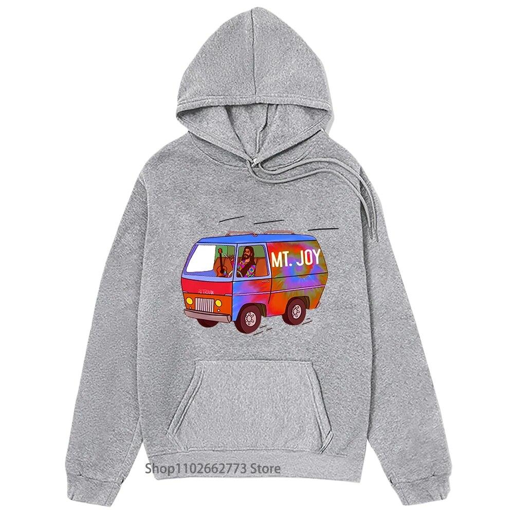 MttJoyy Hoodies Hippi Van Bus Sweatshirt Women/Men 90s Tops Fashion Clothing Harajuku Unisex Pullover Cartoon Y2k Clothes Unisex