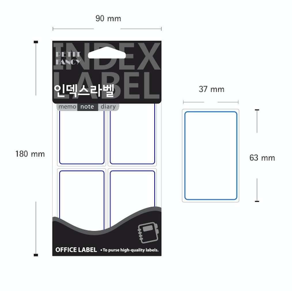 Petit Fancy Etikettenaufkleber (je 10 Stück) Indexetiketten / Kategorieetiketten / Büroetiketten / Anhängeraufkleber / Markierungswerkzeuge / Anhänger für Index - 48 Optionen