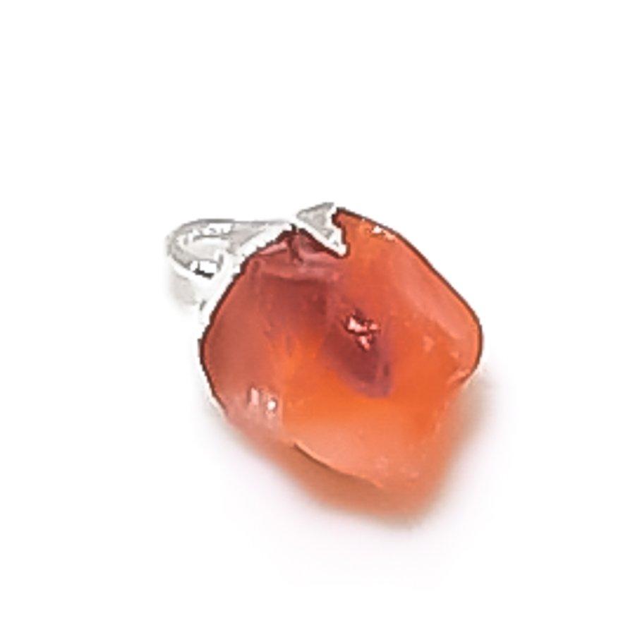 

Carnelian Rough Gemstone 925 Sterling Silver Jewelry Pendant 0.59