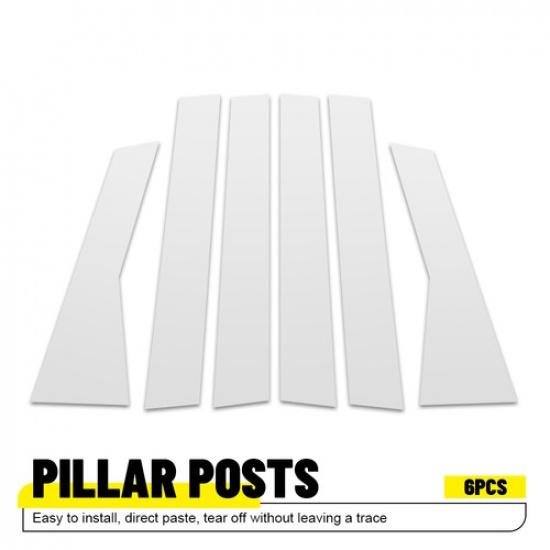 

For Honda CRV Door Pillar 12-16 Window Posts Molding Polycarbonate Chrome Trim