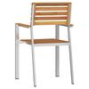 Garden Chair 6 pcs Solid Acacia Wood and Stainless Steel