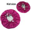 Reversible Double Layered Hair Bonnets for Adults and Kids Mommy and Me Satin Silk Bonnets