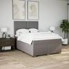 Vidaxl Letto Continentale Con Materasso, Taupe, Tessuto, 140X190 Cm