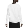 Nike Sportswear Club Fleece Logo Print Pullover Sweatshirt Women Tops White DQ5833-100