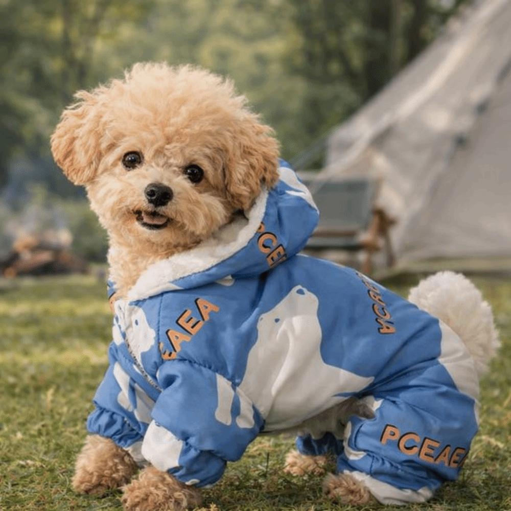 Anti-Shedding Four-legged Clothing Splash-proof Dog Fleece Jacket Cute Puppy Jumpsuit Daily Walk
