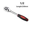 ALLSOME Ratchet Wrench High Torque A Type Wrench for Socket 24 Teeth Cr-v Quick Release Repair Tools