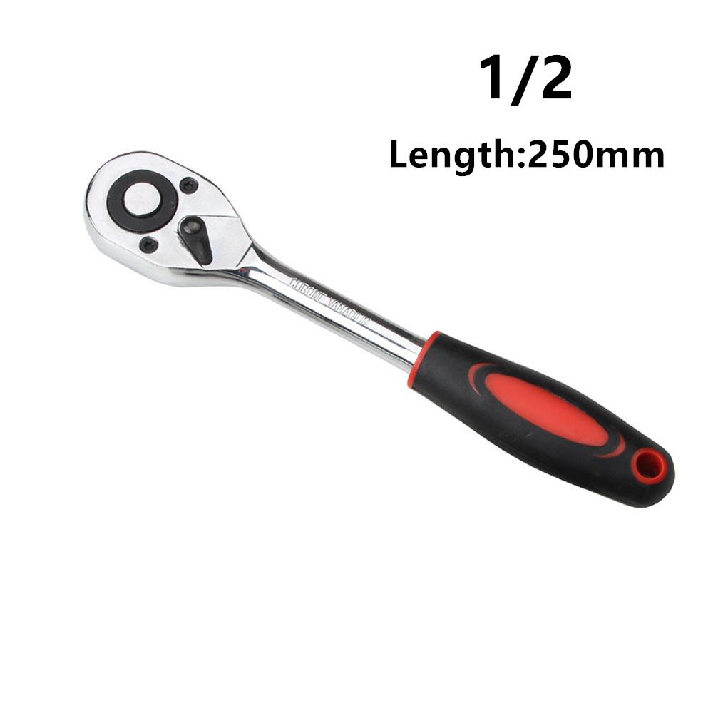 ALLSOME Ratchet Wrench High Torque A Type Wrench for Socket 24 Teeth Cr-v Quick Release Repair Tools