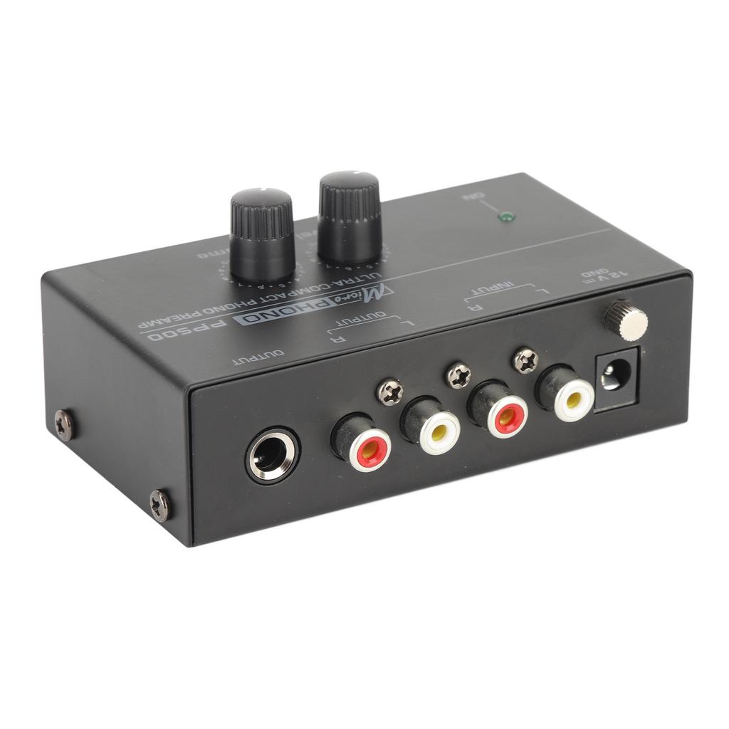 Phono Turntable Preamp Ultra Low Noise Independent Volume Control Phonograph Preamplifier for Record Player 100‑240V