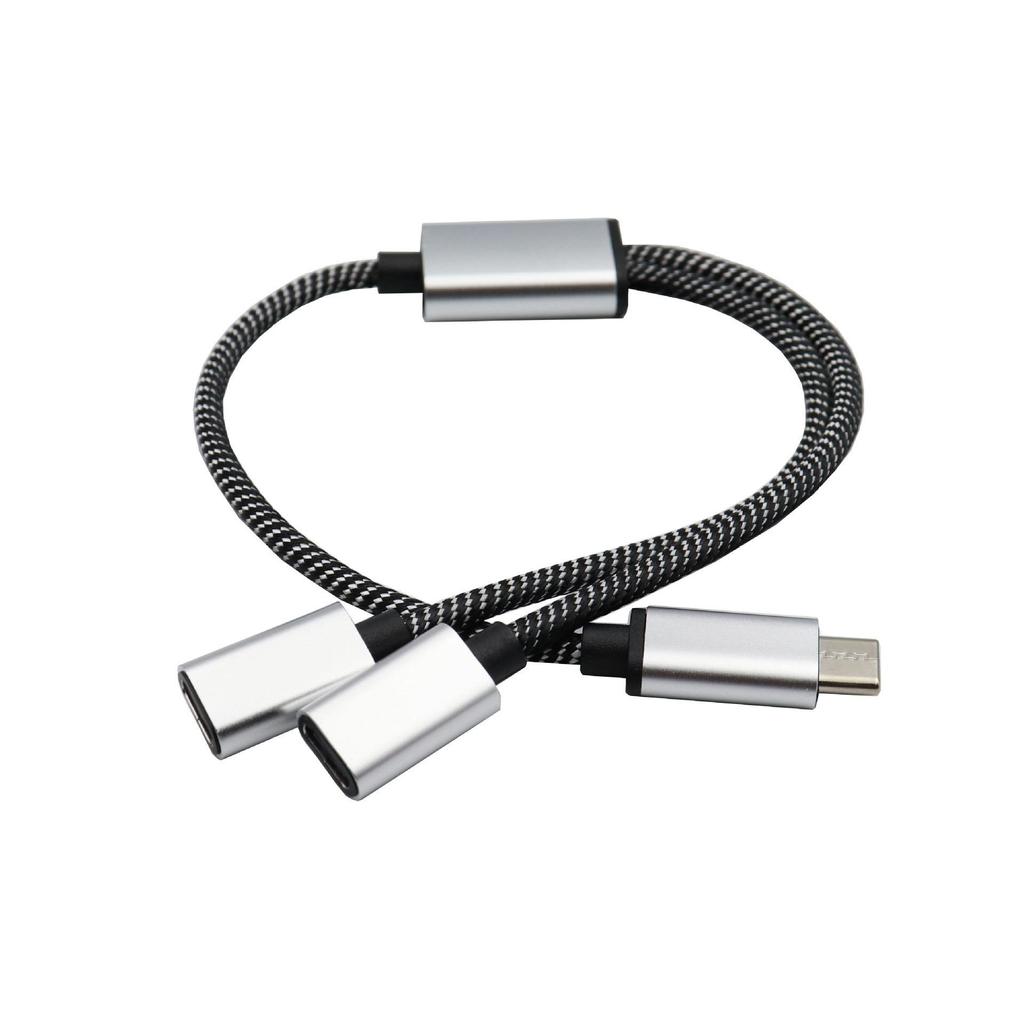 Typ-C Dual Buchse Verlängerung: Handy-/Tablet-Splitter
