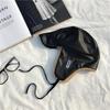 Winter Faux Fur Leather Wind-proof  Velvet Warm Ear Protector Hat Ski Bomber Hats