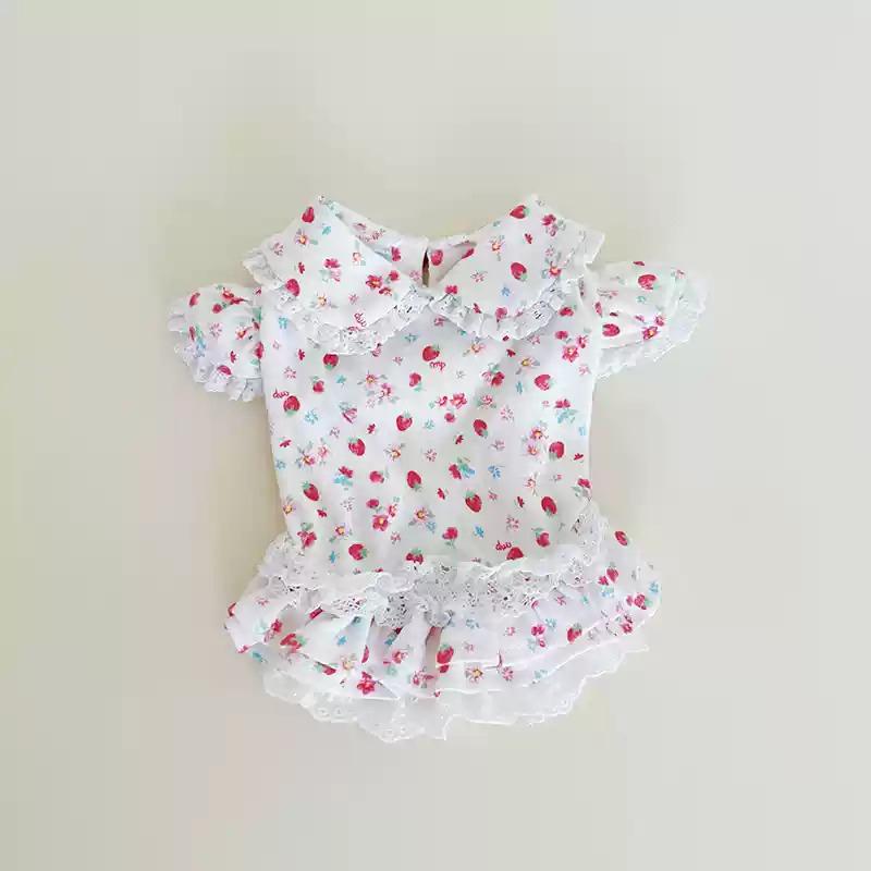 

Cotton Dog Dress Autumn Winter Pet Apparel Skirt Yorkie Pomeranian Shih Tzu Maltese Puppy Small Dog Clothes Pet Clothing Costume XXS білий