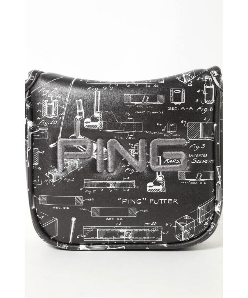 PING HC-P2202 Patent Putter Cover Mallet Type PING 2022 Model Japanese Genuine Product Black
