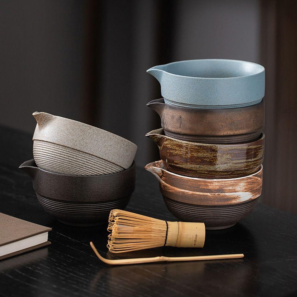 Ceramic Japanese Matcha Bowl Smooth Green Tea Maker Cup Tea Ceremony Tool  for Tea Set Accessories