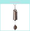 Vintage Metal Wind Chime With Deep Bronze Finish For Garden And Patio Decor