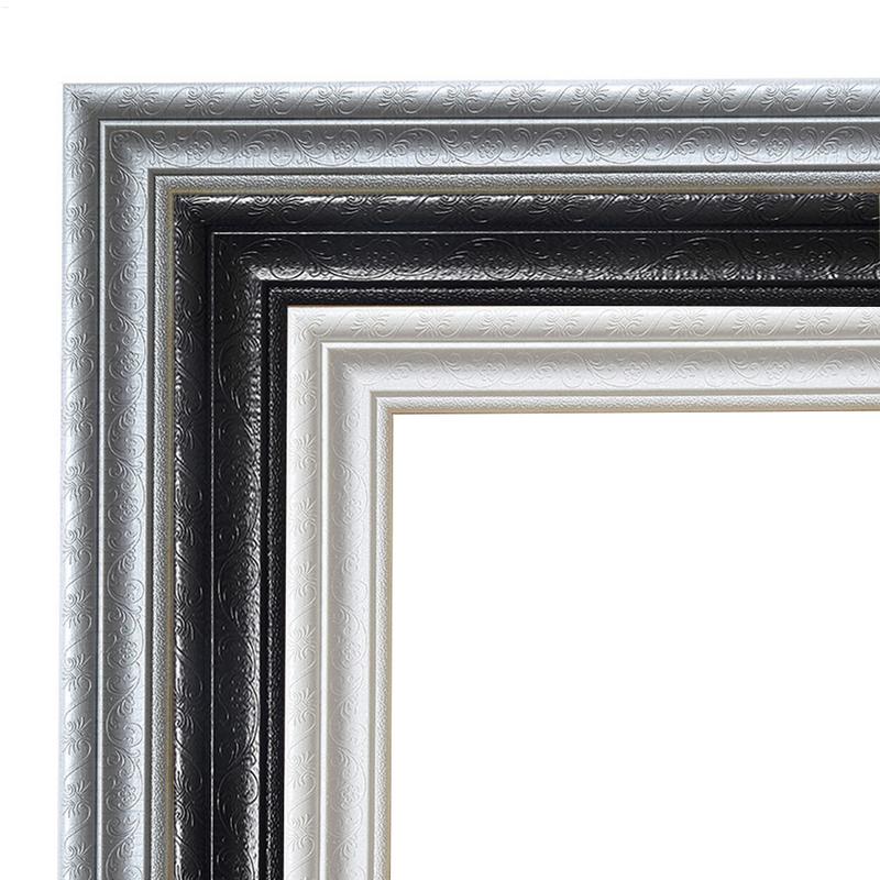 3D Wall Edging Strip Mirror Border Wall Lines 90.55 Inch Length Flexible Wall Base Moulding Trim for Mirror Edge TV Background